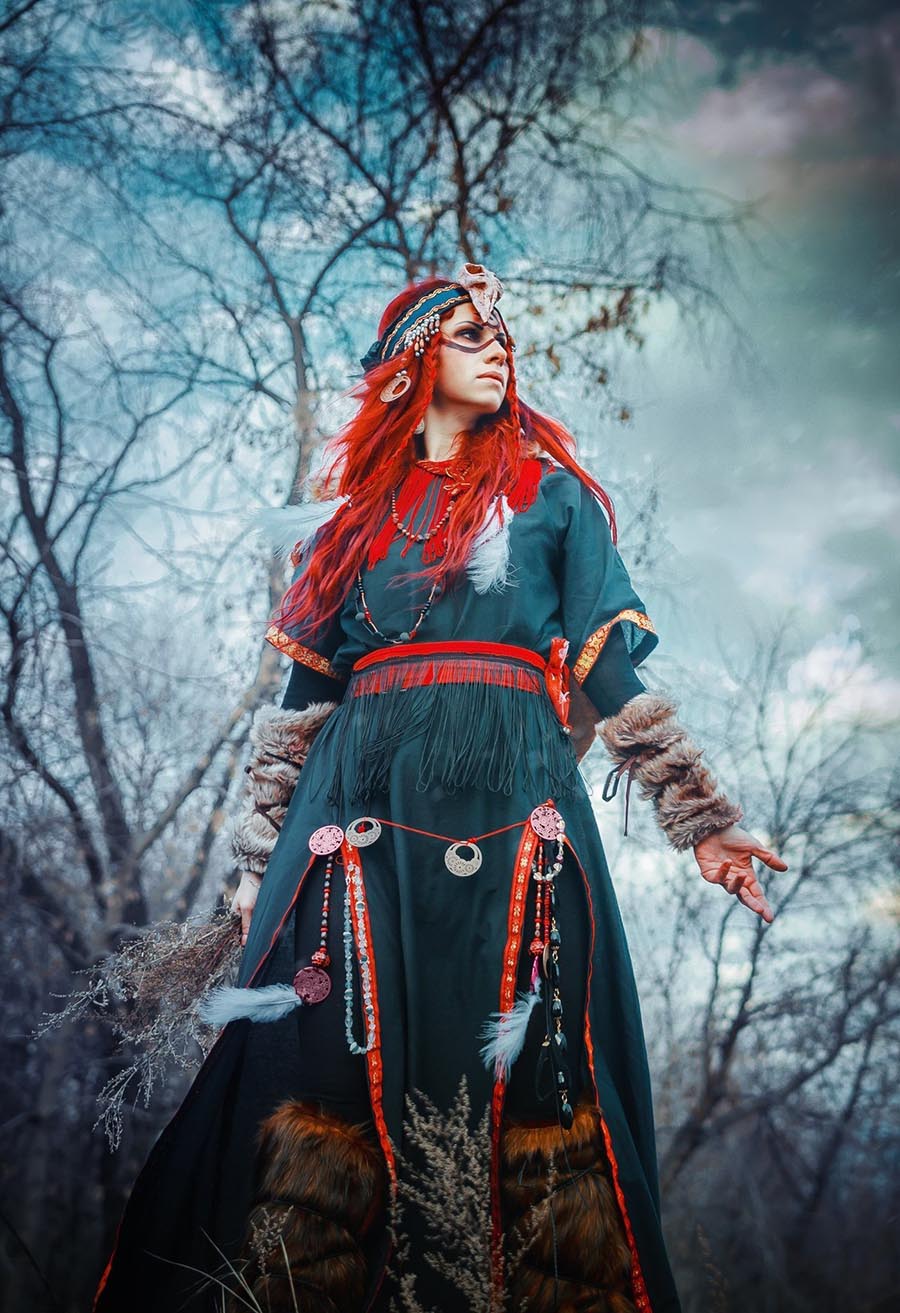 Girls in Slavic costumes underwear in Veracruz