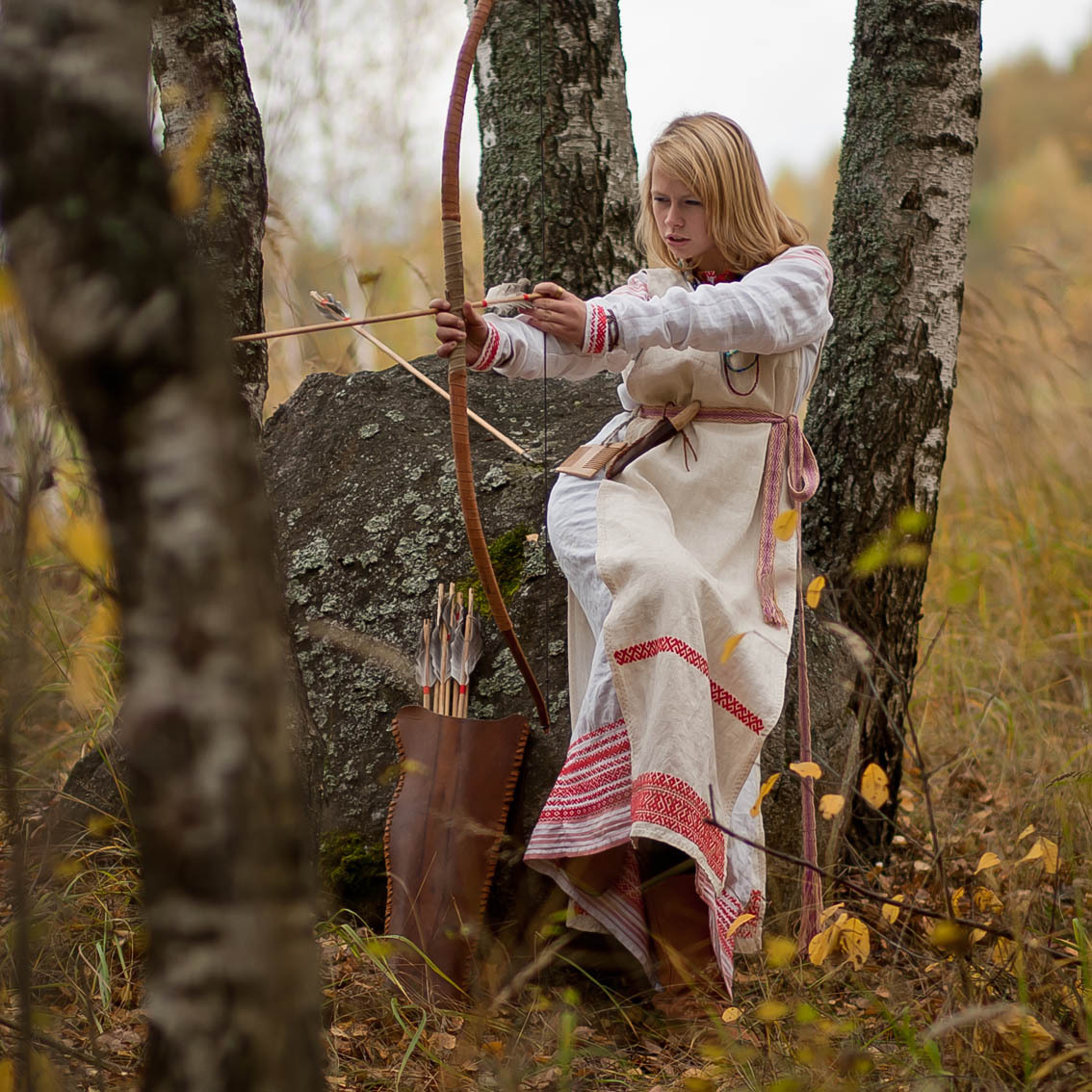 Sexy photo Girls in Slavic costumes in Veracruz